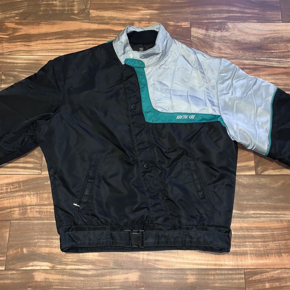 Vintage Arctic Cat Arcticwear Snowmobile Jacket Coat Mens Size Medium Tall